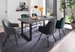 2 X Stuhl "Sassello" In Anthrazit Chenille-Optik 4-Fußstuhl 180° Drehbar Esszimmerstuhl 2er Set Mit Komfortsitzhöhe 12 2 X Stuhl "Sassello" In Anthrazit Chenille-Optik 4-Fußstuhl 180° Drehbar Esszimmerstuhl 2er Set Mit Komfortsitzhöhe -Wohnwelt Verkauf 7588 5