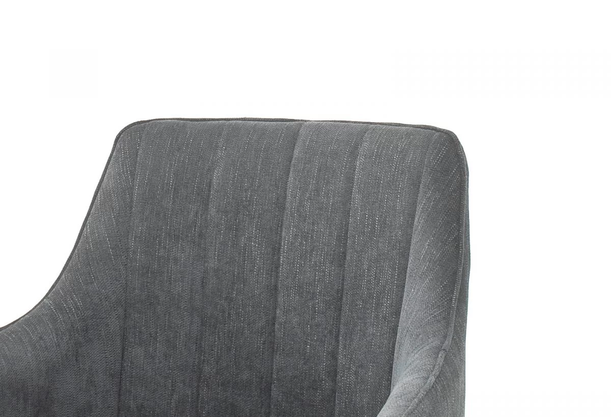 2 X Stuhl "Sassello" In Grau Chenille-Optik 4-Fußstuhl 180° Drehbar Esszimmerstuhl 2er Set Mit Komfortsitzhöhe 5 2 X Stuhl "Sassello" In Grau Chenille-Optik 4-Fußstuhl 180° Drehbar Esszimmerstuhl 2er Set Mit Komfortsitzhöhe – Bild 3