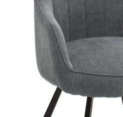 2 X Stuhl "Sassello" In Grau Chenille-Optik 4-Fußstuhl 180° Drehbar Esszimmerstuhl 2er Set Mit Komfortsitzhöhe 12 2 X Stuhl "Sassello" In Grau Chenille-Optik 4-Fußstuhl 180° Drehbar Esszimmerstuhl 2er Set Mit Komfortsitzhöhe -Wohnwelt Verkauf 7589 4