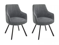 2 X Stuhl "Sassello" In Grau Chenille-Optik 4-Fußstuhl 180° Drehbar Esszimmerstuhl 2er Set Mit Komfortsitzhöhe 15 2 X Stuhl "Sassello" In Grau Chenille-Optik 4-Fußstuhl 180° Drehbar Esszimmerstuhl 2er Set Mit Komfortsitzhöhe -Wohnwelt Verkauf 7589 7