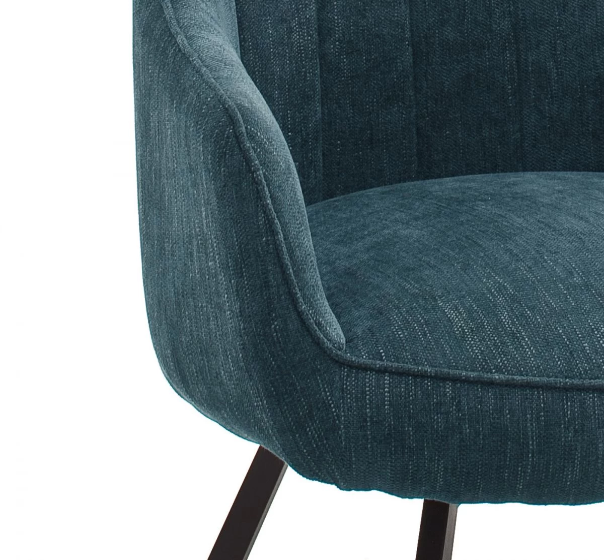 2 X Stuhl "Sassello" In Petrol Chenille-Optik 4-Fußstuhl 180° Drehbar Esszimmerstuhl 2er Set Mit Komfortsitzhöhe 5 2 X Stuhl "Sassello" In Petrol Chenille-Optik 4-Fußstuhl 180° Drehbar Esszimmerstuhl 2er Set Mit Komfortsitzhöhe – Bild 3