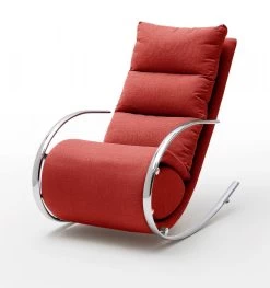 Relaxsessel Schaukelsessel "York" In Rot Mit Hocker Funktionssessel 67 X 111 Cm Schlafsessel Fernsehsessel