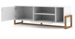 TV-Lowboard "Skien" In Weiß Und Buche Massiv TV-Unterteil Skandinavisch 139 X 49 Cm 14 TV-Lowboard "Skien" In Weiß Und Buche Massiv TV-Unterteil Skandinavisch 139 X 49 Cm -Wohnwelt Verkauf 7713 6