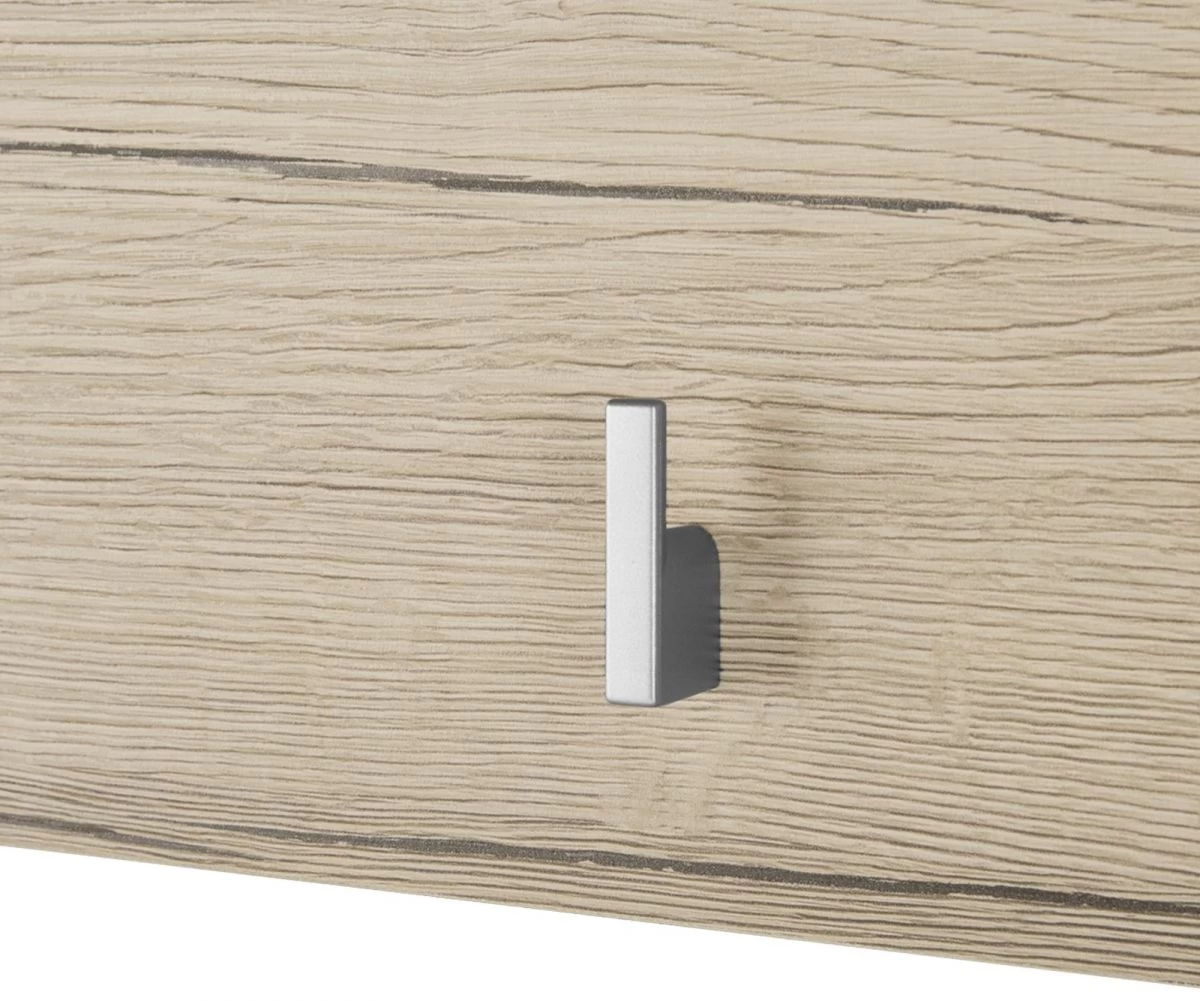 Garderobenpaneel "Malea" In Eiche San Remo Garderobenleiste 88 X 18 Cm Wandgarderobe 3 Garderobenpaneel "Malea" In Eiche San Remo Garderobenleiste 88 X 18 Cm Wandgarderobe