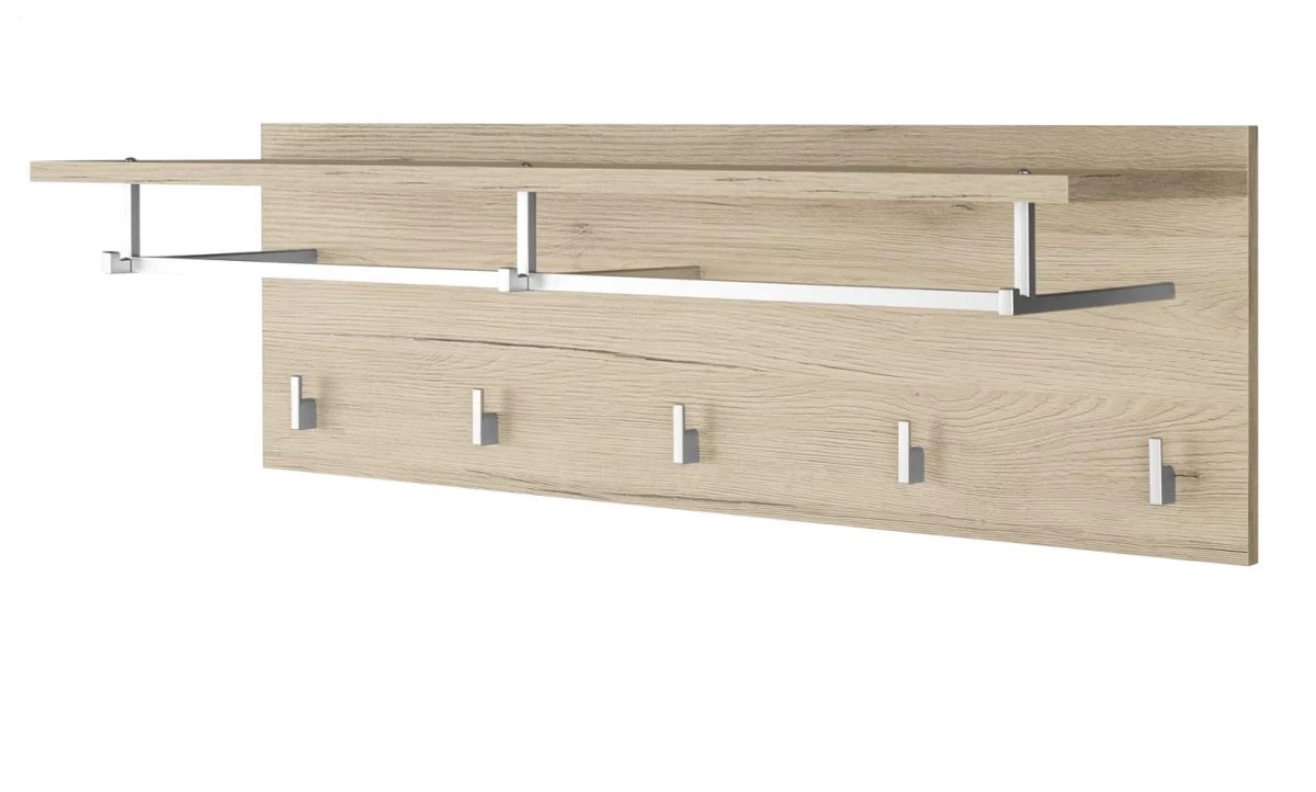 Wandgarderobe "Malea" In Eiche San Remo Garderobenpaneel 88 X 29 Cm 8 Wandgarderobe "Malea" In Eiche San Remo Garderobenpaneel 88 X 29 Cm – Bild 6