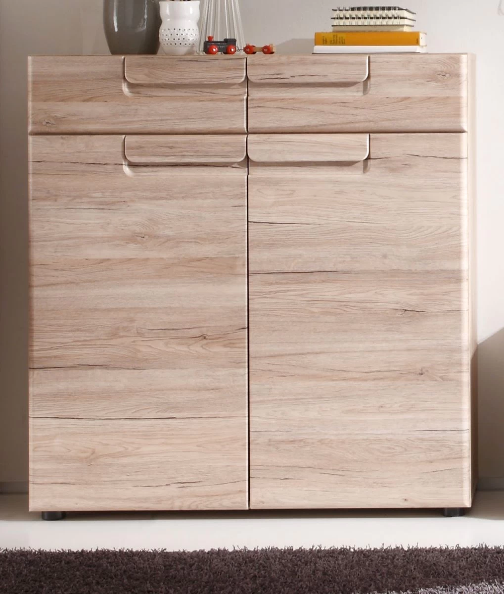 Flur: Kommode "Malea" Eiche San Remo, Hell (90 X 95 Cm) 3 Flur: Kommode "Malea" Eiche San Remo, Hell (90 X 95 Cm)