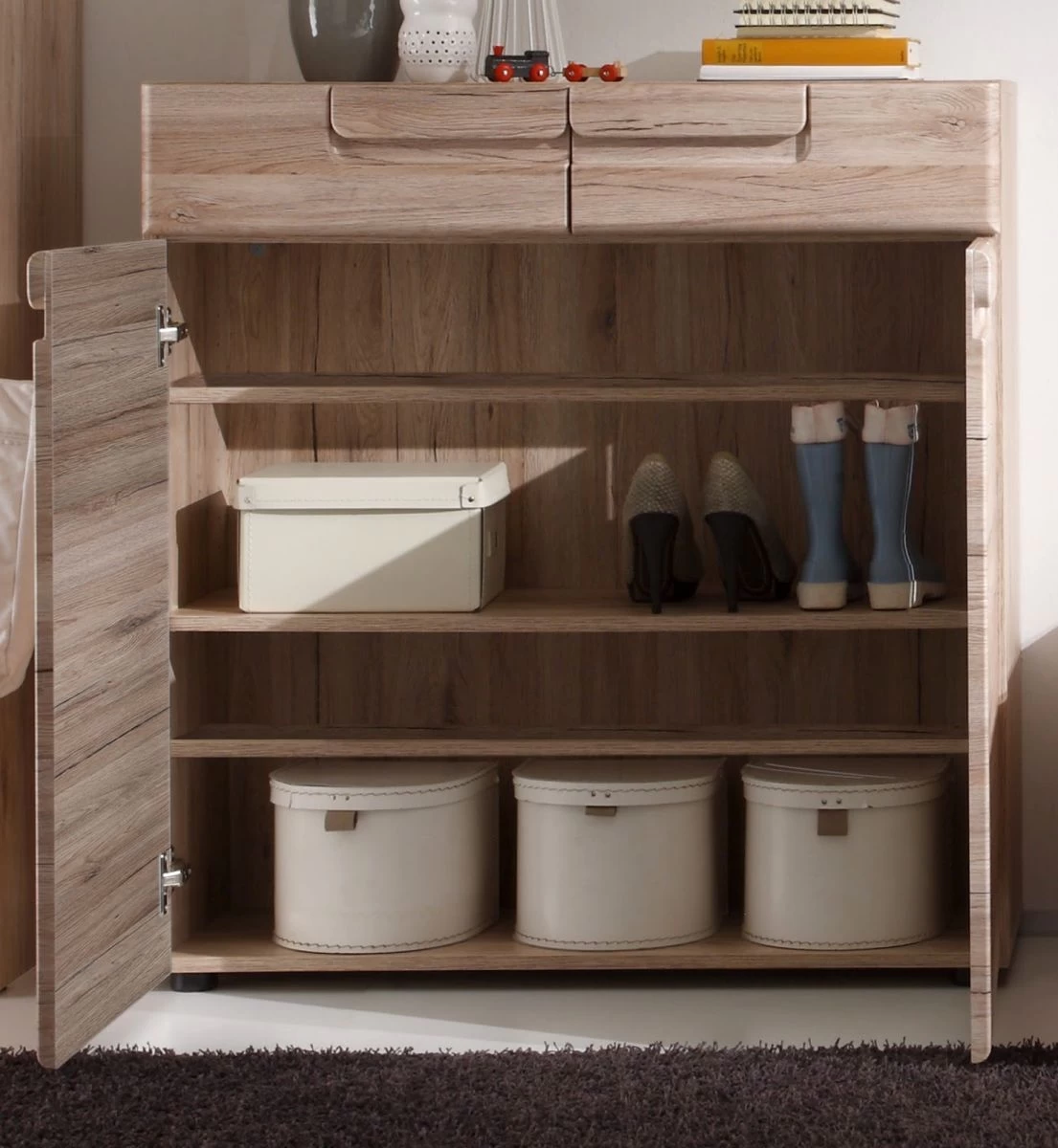 Flur: Kommode "Malea" Eiche San Remo, Hell (90 X 95 Cm) 8 Flur: Kommode "Malea" Eiche San Remo, Hell (90 X 95 Cm) – Bild 6