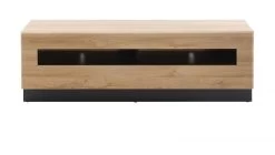 TV-Lowboard "Savanna" In Grandson Eiche Hell Und Schwarz TV-Unterteil 140 Cm -Wohnwelt Verkauf 7794 2