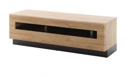 TV-Lowboard "Savanna" In Grandson Eiche Hell Und Schwarz TV-Unterteil 140 Cm -Wohnwelt Verkauf 7794 3