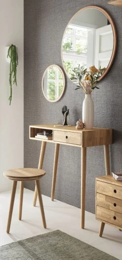 Garderobenkombination "Agra" In Eiche Massiv Geölt Garderobe Set 6-teilig 142 X 185 Cm