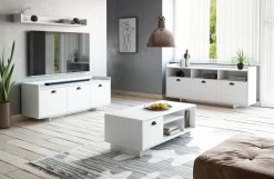 TV-Lowboard "Plate" In Weiß Landhaus TV-Unterteil 140 X 53 Cm 14 TV-Lowboard "Plate" In Weiß Landhaus TV-Unterteil 140 X 53 Cm -Wohnwelt Verkauf 8000 5