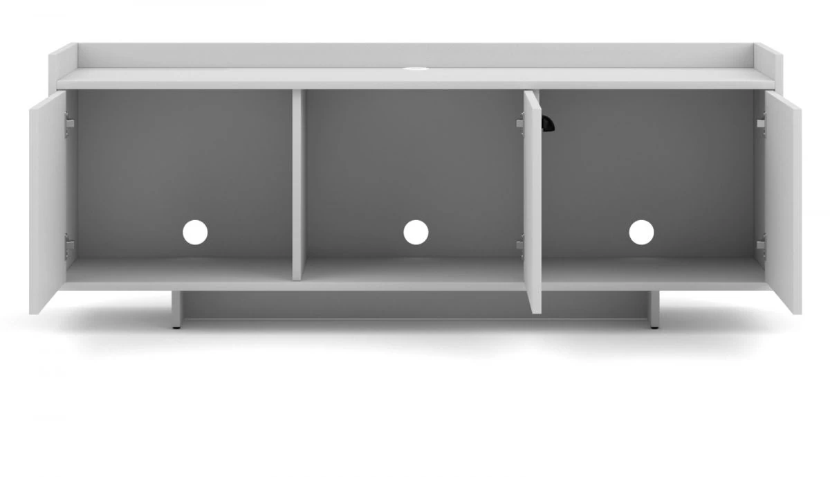 TV-Lowboard "Plate" In Weiß Landhaus TV-Unterteil 140 X 53 Cm 9 TV-Lowboard "Plate" In Weiß Landhaus TV-Unterteil 140 X 53 Cm – Bild 7