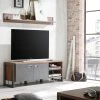 TV-Lowboard "Auburn" In Eiche Stirling Und Matera Grau TV Unterteil 156 X 53 Cm 2 TV-Lowboard "Auburn" In Eiche Stirling Und Matera Grau TV Unterteil 156 X 53 Cm -Wohnwelt Verkauf 8014 1