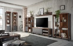 Kommode "Auburn" In Eiche Stirling Und Matera Grau Sideboard 75 X 100 Cm -Wohnwelt Verkauf 8018 5