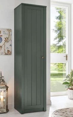 Schuhschrank "Forres" In Grün Landhausstil Mehrzweckschrank 50 X 197 Cm 10 Schuhschrank "Forres" In Grün Landhausstil Mehrzweckschrank 50 X 197 Cm -Wohnwelt Verkauf 8057 3