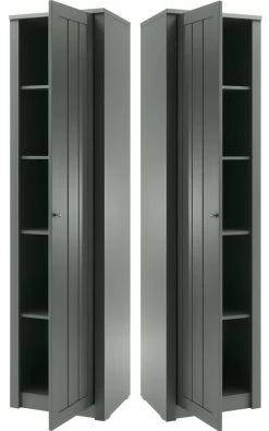 Schuhschrank "Forres" In Grün Landhausstil Mehrzweckschrank 50 X 197 Cm 13 Schuhschrank "Forres" In Grün Landhausstil Mehrzweckschrank 50 X 197 Cm -Wohnwelt Verkauf 8057 6