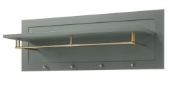 Garderobenpaneel "Forres" In Grün Landhausstil Wandgarderobe 109 X 40 Cm -Wohnwelt Verkauf 8061 8