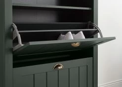 Garderobenkombination "Forres" In Grün Landhausstil Garderobe Set 4-teilig 212 X 198 Cm -Wohnwelt Verkauf 8063 4