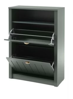 Garderobenkombination "Forres" In Grün Landhausstil Garderobe Set 4-teilig 212 X 198 Cm -Wohnwelt Verkauf 8063 7