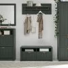 Garderobenkombination "Forres" In Grün Landhausstil Garderobe Set 5-teilig 282 X 198 Cm -Wohnwelt Verkauf 8065 1