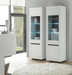 Vitrine "Rooky" In Weiß Und Anthrazit Wohnzimmer Esszimmer Vitrinenschrank 64 X 206 Cm 14 Vitrine "Rooky" In Weiß Und Anthrazit Wohnzimmer Esszimmer Vitrinenschrank 64 X 206 Cm -Wohnwelt Verkauf 8186 5