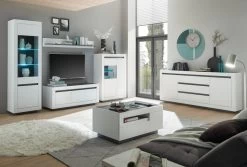 Vitrine "Rooky" In Weiß Und Anthrazit Wohnzimmer Esszimmer Vitrinenschrank 64 X 206 Cm 16 Vitrine "Rooky" In Weiß Und Anthrazit Wohnzimmer Esszimmer Vitrinenschrank 64 X 206 Cm -Wohnwelt Verkauf 8186 7