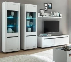 TV-Lowboard "Rooky" In Weiß Und Anthrazit TV Unterteil 180 X 56 Cm 14 TV-Lowboard "Rooky" In Weiß Und Anthrazit TV Unterteil 180 X 56 Cm -Wohnwelt Verkauf 8189 5