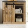 Kommode "Stove" In Used Wood Hell Und Anthrazit Schiebetürenkommode 93 X 91 Cm -Wohnwelt Verkauf 8242 1