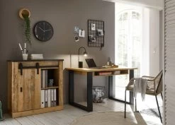 Kommode "Stove" In Used Wood Hell Und Anthrazit Schiebetürenkommode 93 X 91 Cm -Wohnwelt Verkauf 8242 6