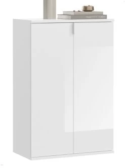 Kommode "ProjektX" In Weiß Hochglanz Mehrzweckschrank 61 X 99 Cm -Wohnwelt Verkauf 8329 4