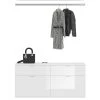 Garderobe Set 3-teilig "ProjektX" In Weiß Hochglanz Kommode Und Kleiderstange 121 Cm 2 Garderobe Set 3-teilig "ProjektX" In Weiß Hochglanz Kommode Und Kleiderstange 121 Cm -Wohnwelt Verkauf 8331 1