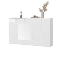 Sideboard "ProjektX" In Weiß Hochglanz Kommode Mehrzweckschrank 152 X 99 Cm 12 Sideboard "ProjektX" In Weiß Hochglanz Kommode Mehrzweckschrank 152 X 99 Cm -Wohnwelt Verkauf 8352 4