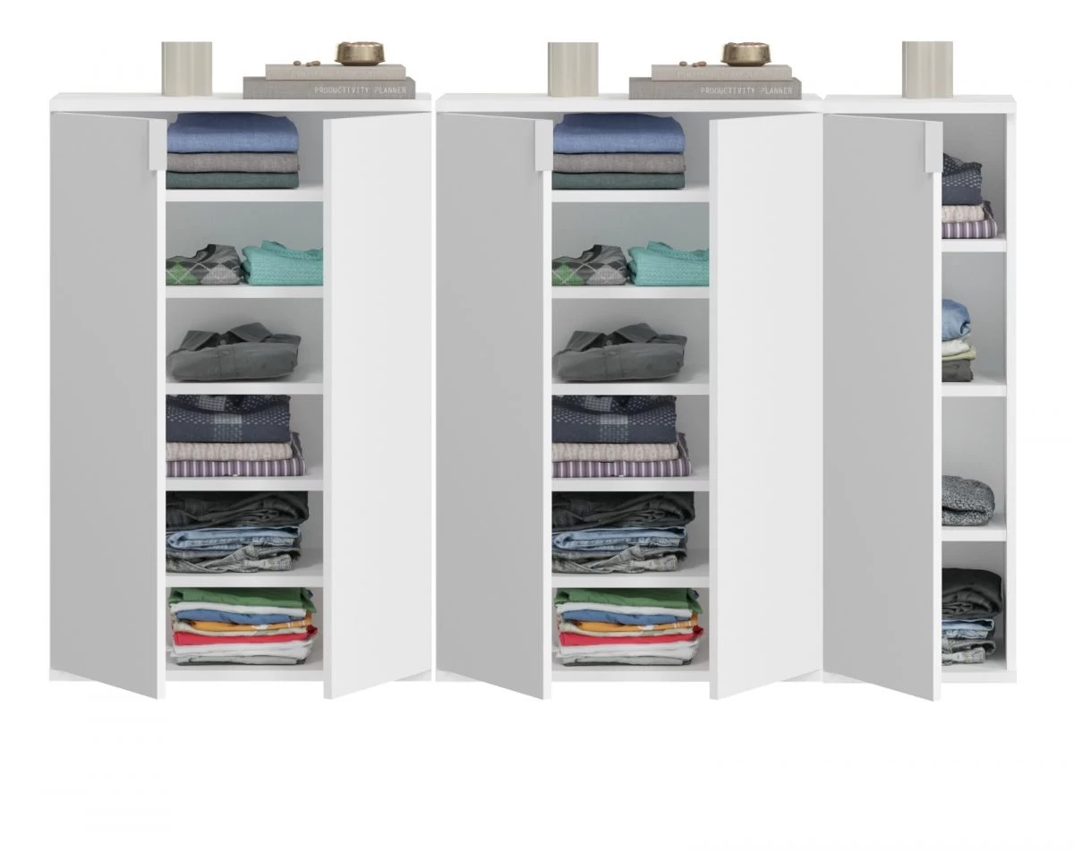 Sideboard "ProjektX" In Weiß Hochglanz Kommode Mehrzweckschrank 152 X 99 Cm 8 Sideboard "ProjektX" In Weiß Hochglanz Kommode Mehrzweckschrank 152 X 99 Cm – Bild 6