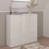 Kommode "ProjektX" In Weiß Hochglanz Sideboard Mehrzweckschrank 91 X 99 Cm -Wohnwelt Verkauf 8353 1