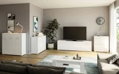 TV-Lowboard "Linus" In Weiß Hochglanz TV Unterteil 185 X 53 Cm 16 TV-Lowboard "Linus" In Weiß Hochglanz TV Unterteil 185 X 53 Cm -Wohnwelt Verkauf 8455 6