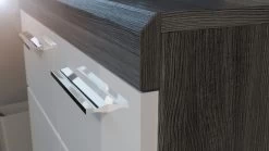 TV-Lowboard "Scout" In Weiß Hochglanz Und Rauchsilber Grau TV Unterteil 180 X 53 Cm -Wohnwelt Verkauf 8543 2