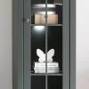 Vitrine "Forres" In Grün Landhaus Wohn- Und Esszimmer Vitrinenschrank 50 X 197 Cm -Wohnwelt Verkauf 8727 1