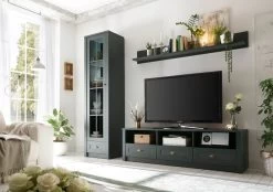 Vitrine "Forres" In Grün Landhaus Wohn- Und Esszimmer Vitrinenschrank 50 X 197 Cm 15 Vitrine "Forres" In Grün Landhaus Wohn- Und Esszimmer Vitrinenschrank 50 X 197 Cm -Wohnwelt Verkauf 8727 6