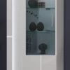 Vitrine "Skylight" In Weiß Hochglanz Vitrinenschrank Inklusive Frontbeleuchtung 60 X 202 Cm -Wohnwelt Verkauf 8790 1