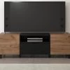 TV-Lowboard "Kendo" In Eiche Tabak Und Schwarz Matt TV Unterteil 144 X 47 Cm -Wohnwelt Verkauf 8825 1
