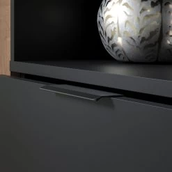 TV-Lowboard "Kendo" In Eiche Tabak Und Schwarz Matt TV Unterteil 144 X 47 Cm -Wohnwelt Verkauf 8825 3