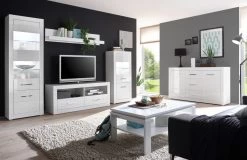 TV-Lowboard "Carrara" In Weiß Hochglanz TV Unterteil In Komforthöhe Auf Rollen 150 X 61 Cm 12 TV-Lowboard "Carrara" In Weiß Hochglanz TV Unterteil In Komforthöhe Auf Rollen 150 X 61 Cm -Wohnwelt Verkauf 8838 4