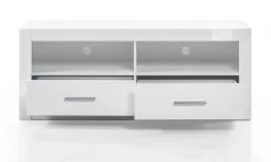 TV-Lowboard "Carrara" In Weiß Hochglanz TV Unterteil In Komforthöhe Auf Rollen 150 X 61 Cm 15 TV-Lowboard "Carrara" In Weiß Hochglanz TV Unterteil In Komforthöhe Auf Rollen 150 X 61 Cm -Wohnwelt Verkauf 8838 7