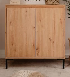 Kommode "Korsika" In Artisan Eiche Sideboard 81 X 87 Cm