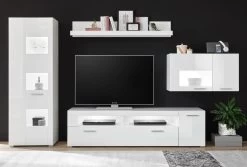 TV-Lowboard "Crucero" In Weiß Hochglanz TV Unterteil 180 X 48 Cm -Wohnwelt Verkauf 8908 4