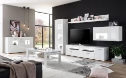 TV-Lowboard "Crucero" In Weiß Hochglanz TV Unterteil 180 X 48 Cm -Wohnwelt Verkauf 8908 5