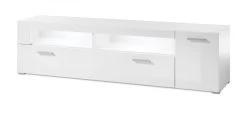 TV-Lowboard "Crucero" In Weiß Hochglanz TV Unterteil 180 X 48 Cm -Wohnwelt Verkauf 8908 7