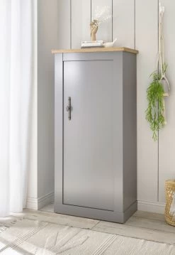 Kommode "Rideau" In Grau Und Artisan Eiche Landhaus Highboard 68 X 142 Cm -Wohnwelt Verkauf 8938 4
