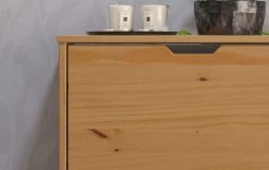 Schuhschrank "Mestre" In Massivholz Kiefer Honigfarben Lackiert Schuhkipper 60 X 78 Cm -Wohnwelt Verkauf 8989 2