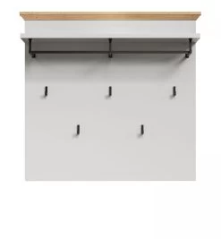 Garderobenpaneel "Landside" In Grau Und Eiche Artisan Landhaus Wandgarderobe 91 X 106 Cm -Wohnwelt Verkauf 9041 8